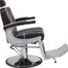 Foto Borg barber chair krēsls melns 2