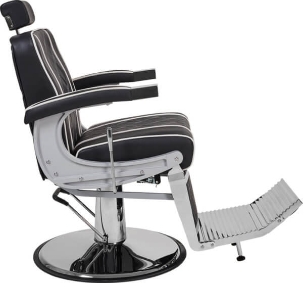 Foto Borg barber chair krēsls melns 2