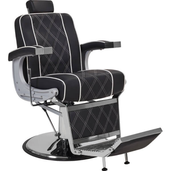 Foto Borg barber chair krēsls melns