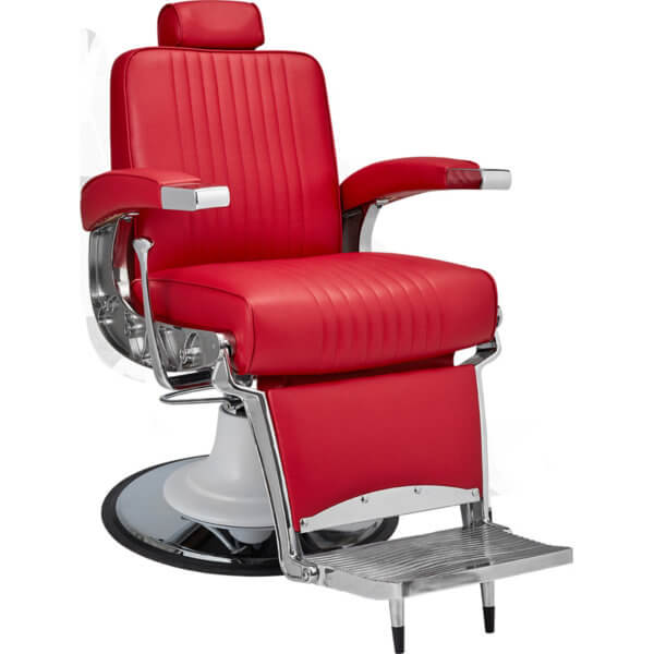 Foto Ayala Stig barber krēsls sarkans
