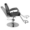 Foto HAIR SYSTEM frizieru barber krēsls HS44 melns 7